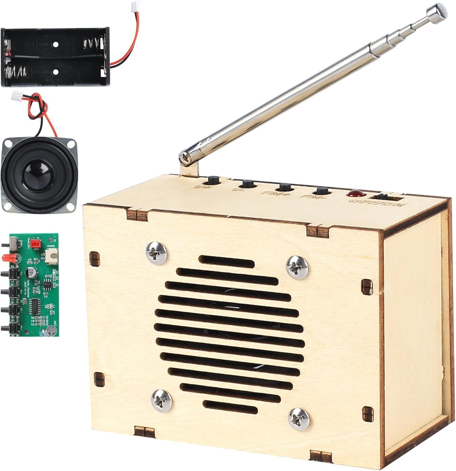 STEM FM Radio DIY Electronic Kit for Kids 8-12 Build Your Own Circuit Toy