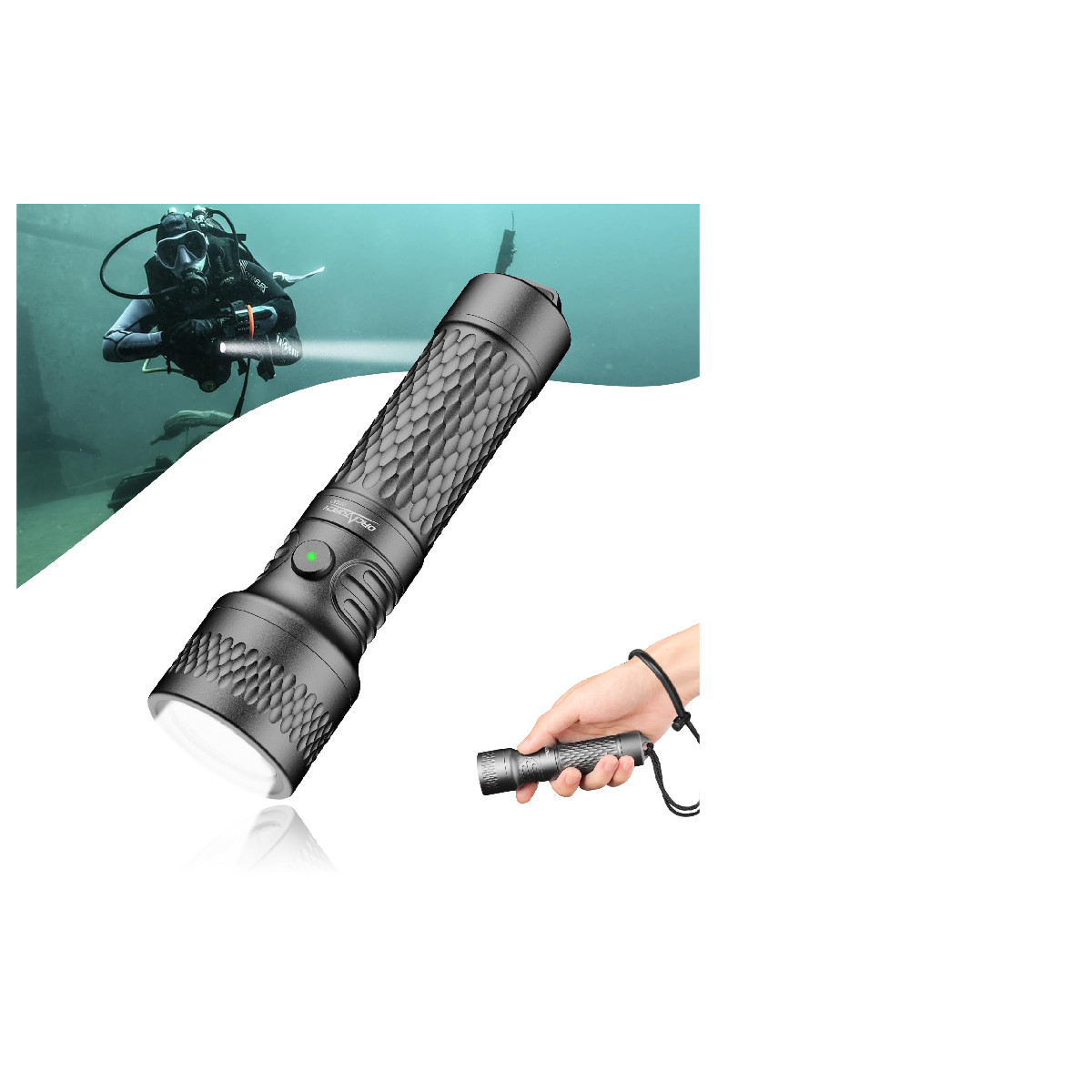 Orcatorch Orca7 Dive Light 3000 Lumens Sos Signal Scuba Diving Flashlight 6