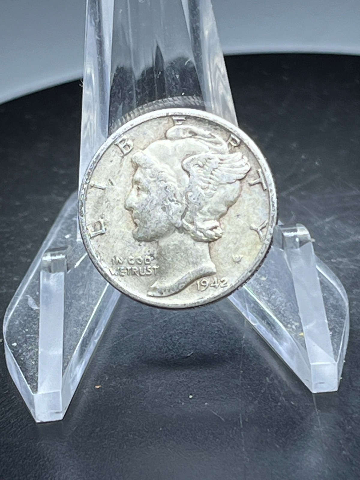 1942  Mercury Dime - Actual Silver Coin  # CB110