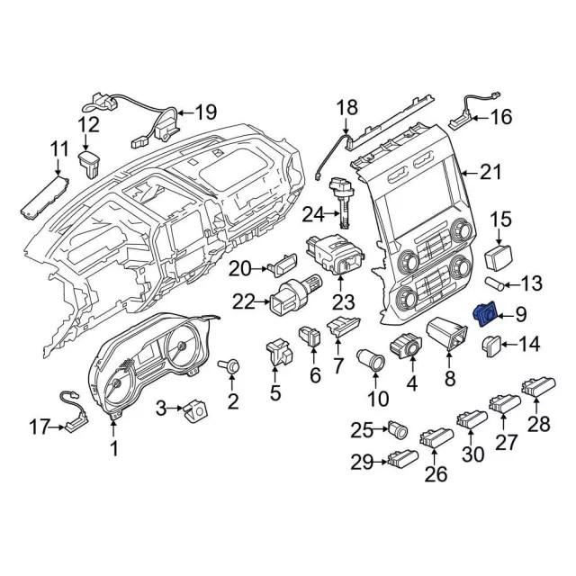 Genuine Ford Transfer Case Switch FL3Z14B166DA