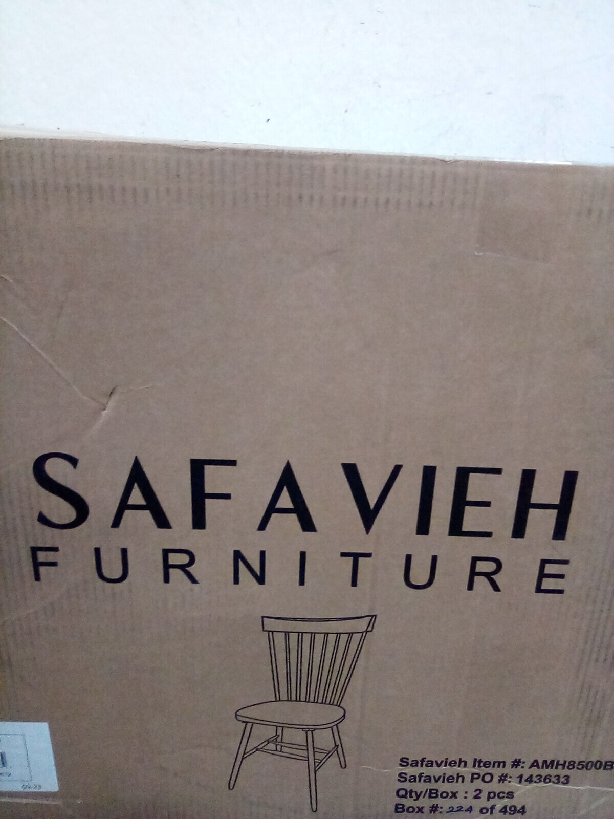 Safavieh PARKER SPINDEL SIDE CHAIR, Reduced Price 2172730100 AMH8500B