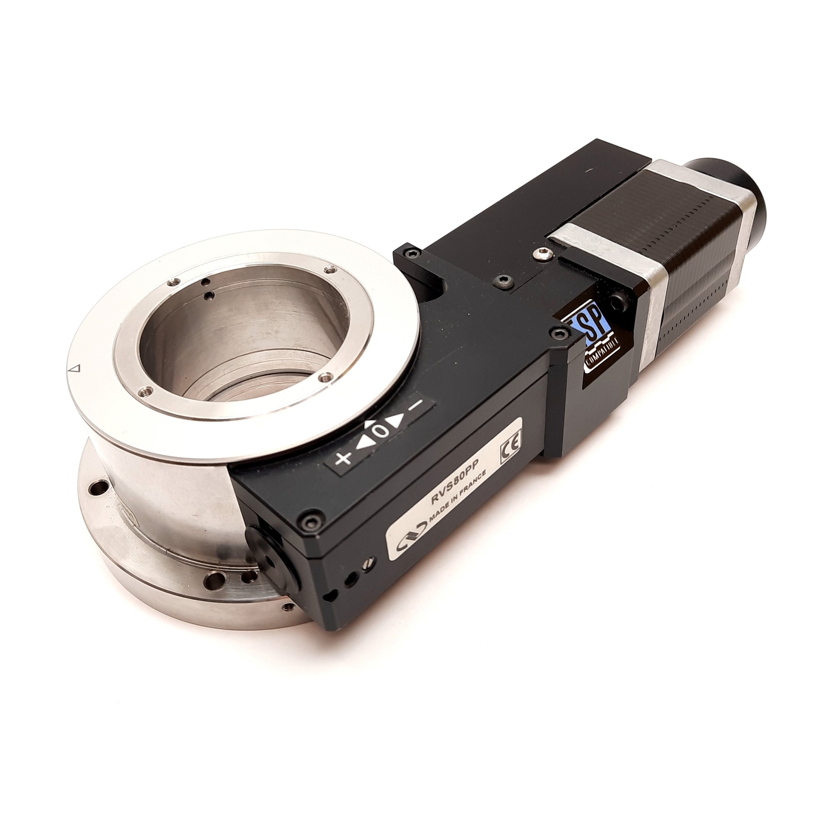 Newport RVS80PP Motorized Rotation Stage, 360°, Stage Dia: 80mm, 900N Load