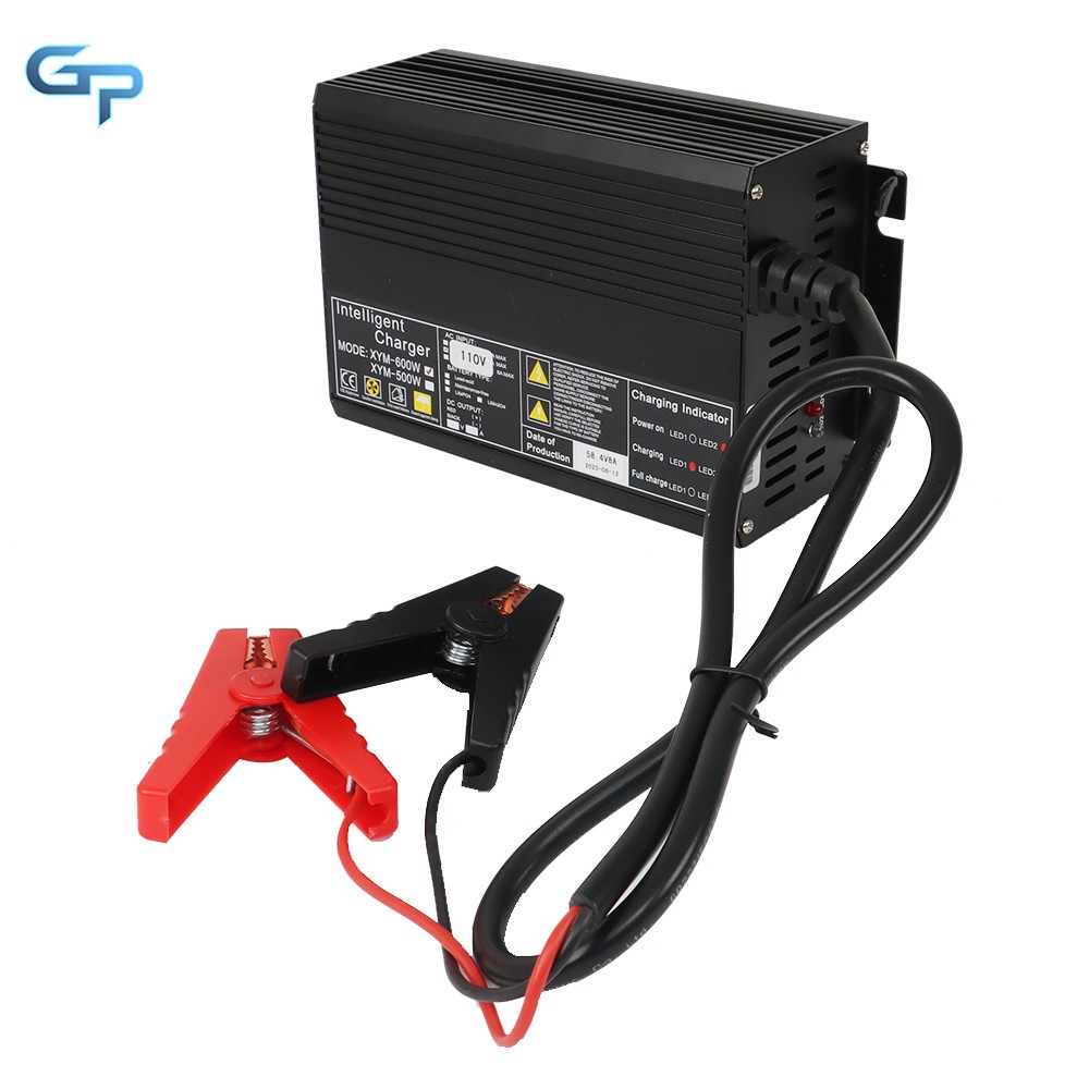 48V 8A Smart Charger for Lithium LiFePO4 Deep Cycle Rechargeable Batteries