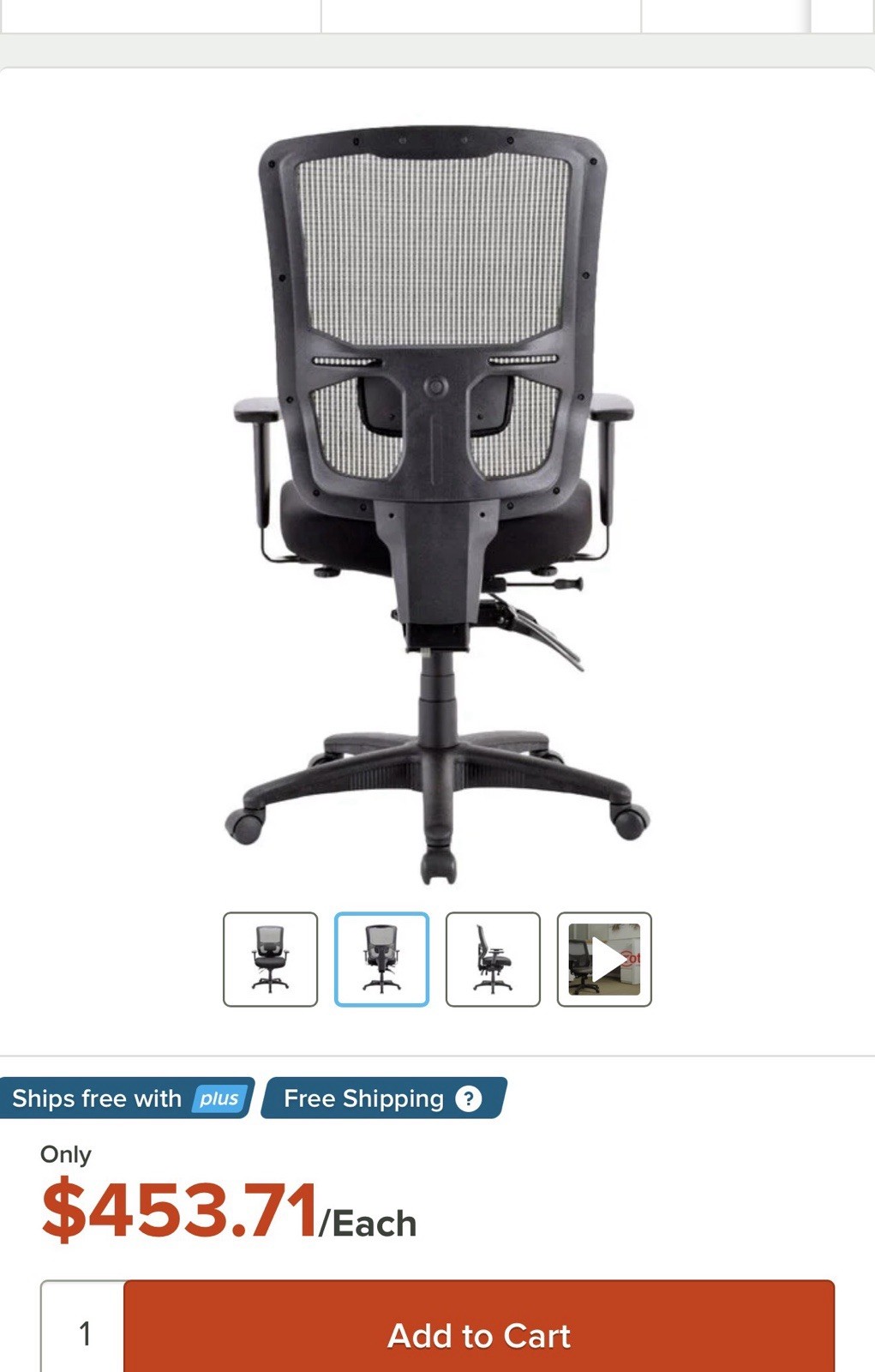 Eurotech MFST5400 Apollo II Series Black High Back Multi-Function Swivel Office