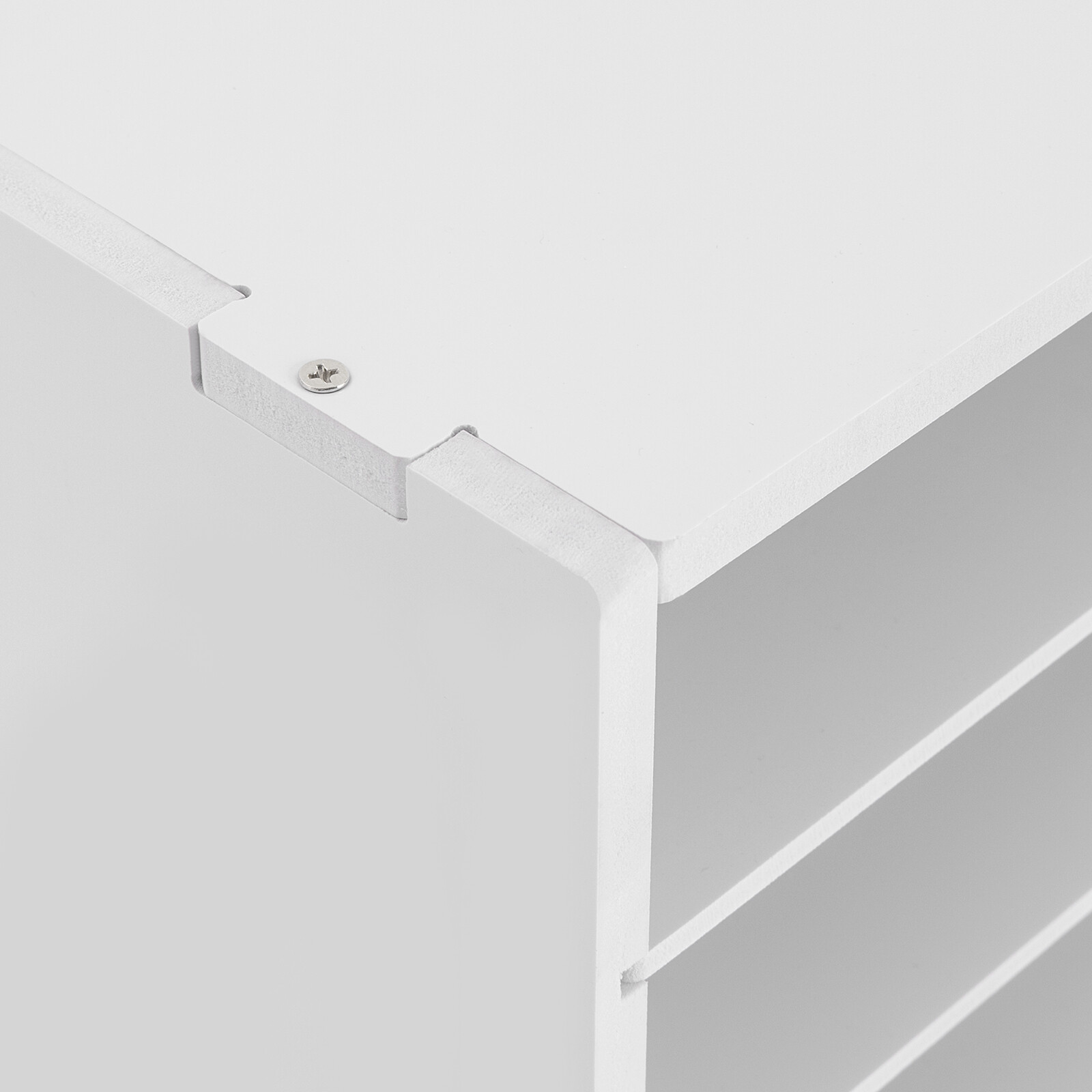 PVC Literature Organizer Adjustable File Sorter Stackable 32 Compartments White