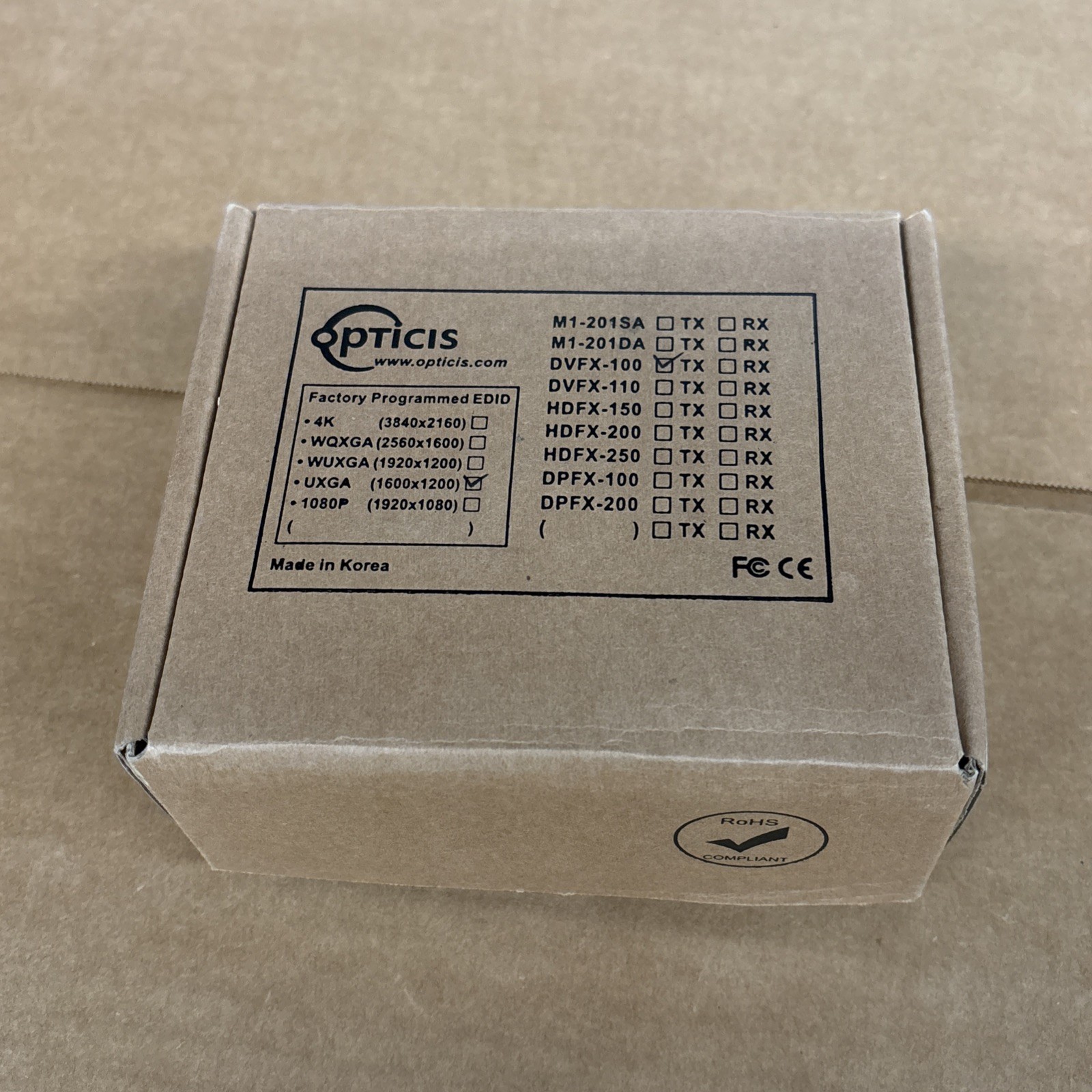 Opticis stretch DVI DVFX-100-TX