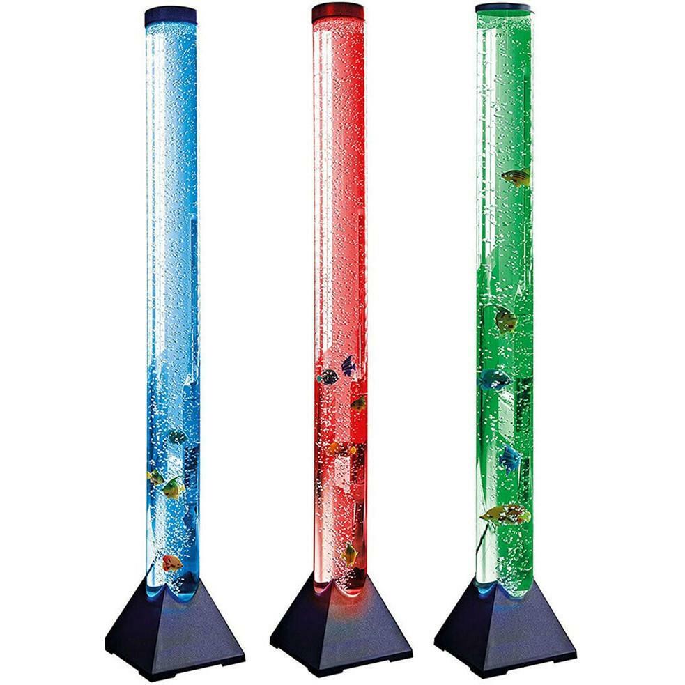 Colour LED Bubble Water Fish Tank Large Lamp Tube Mood Light Changing 90 & 120cm