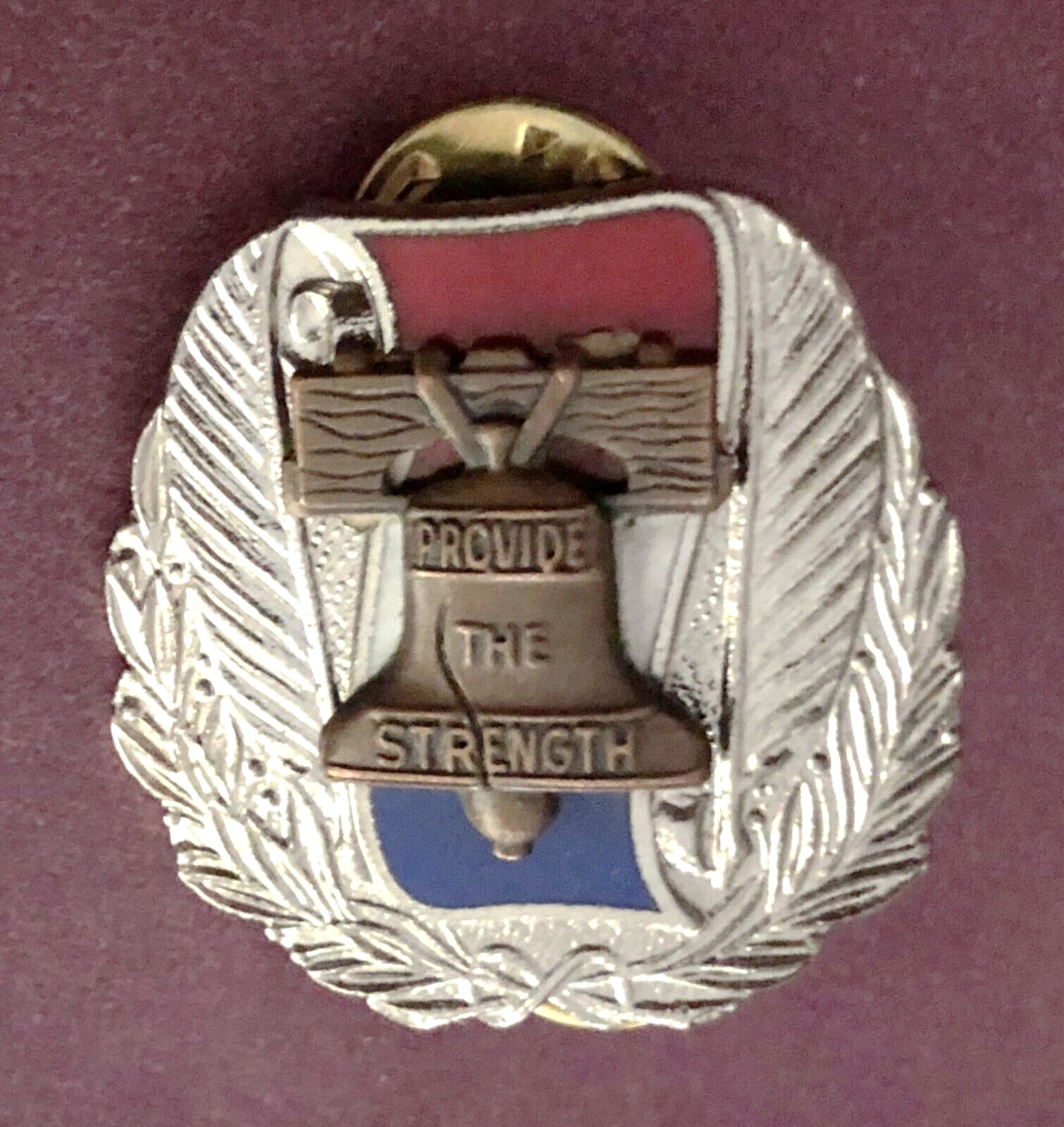 Vtg Military Pin Badge: US ARMY Recruiting Command Unit; Provide The Strength