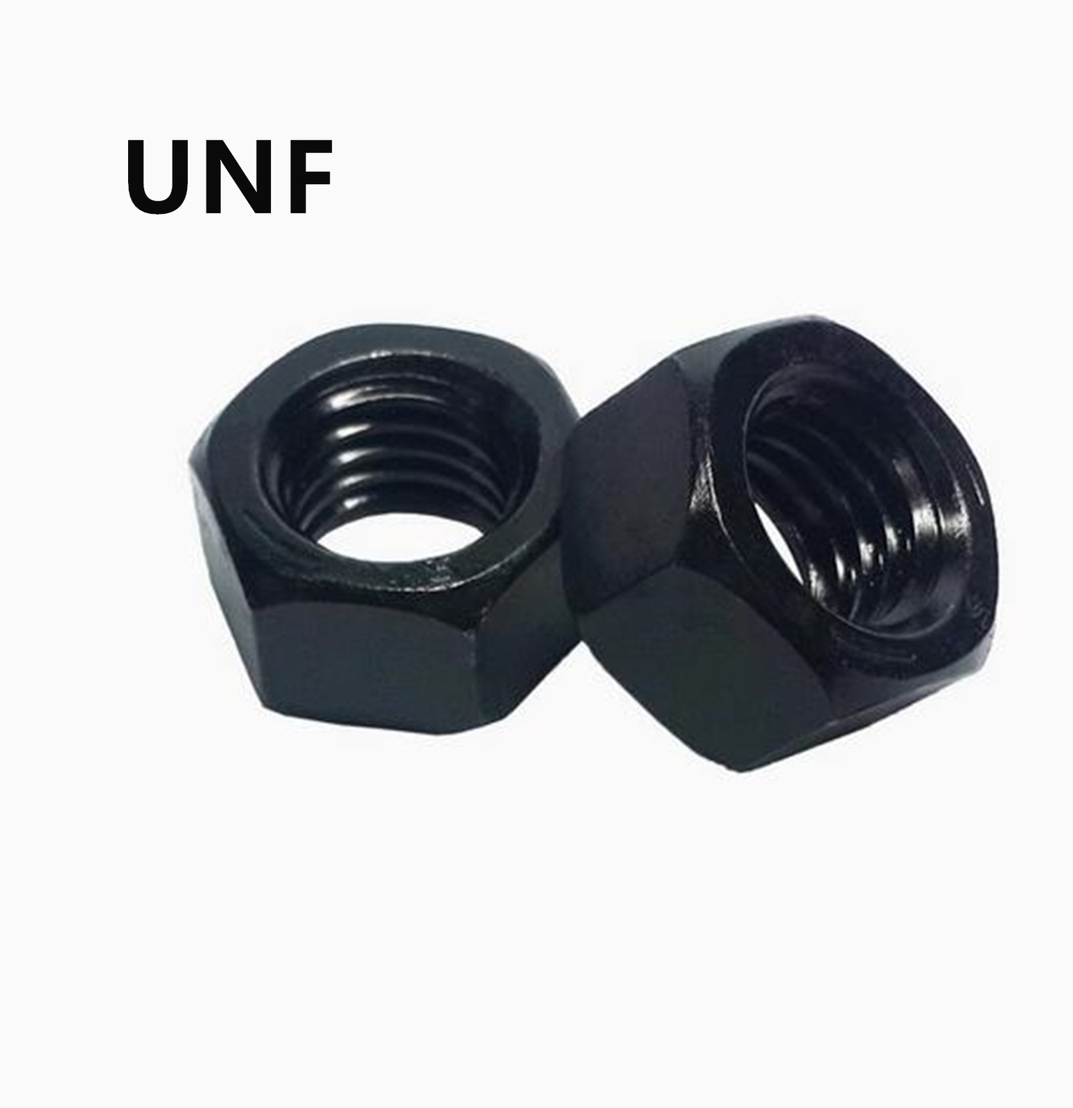 UNF Black Steel Hexagon Nuts Hex Nuts 1/4 3/8 5/8 7/16 1/2 3/4 5/16