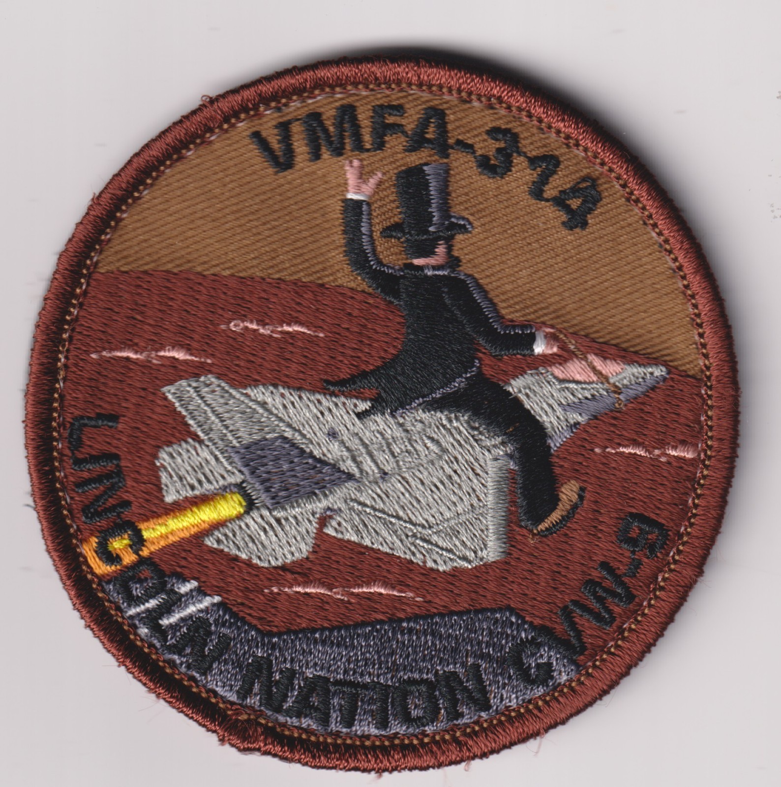 VMFA-314 Lincoln Nation CVW-9 F-35 patch US Marine Corps Aviation USMC