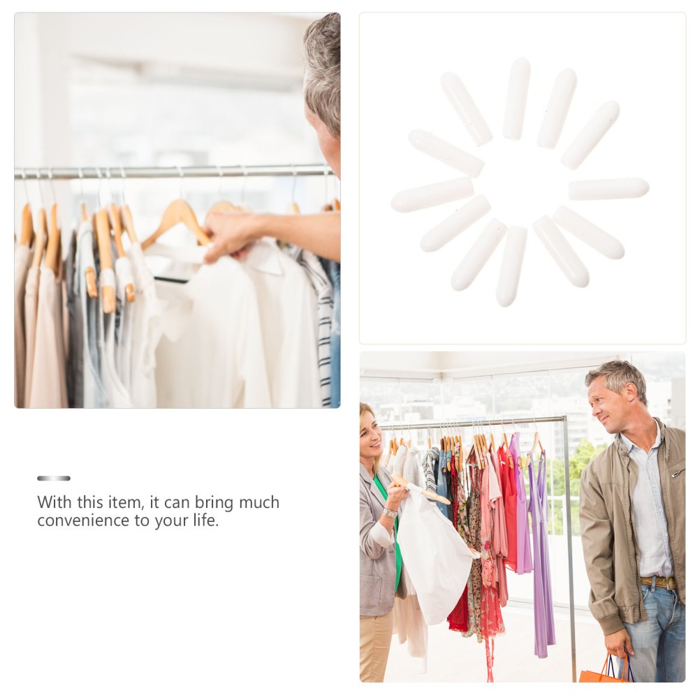 300 Pcs Clothes Wire Hanger End Tips Cap for Hangers Caps Protective