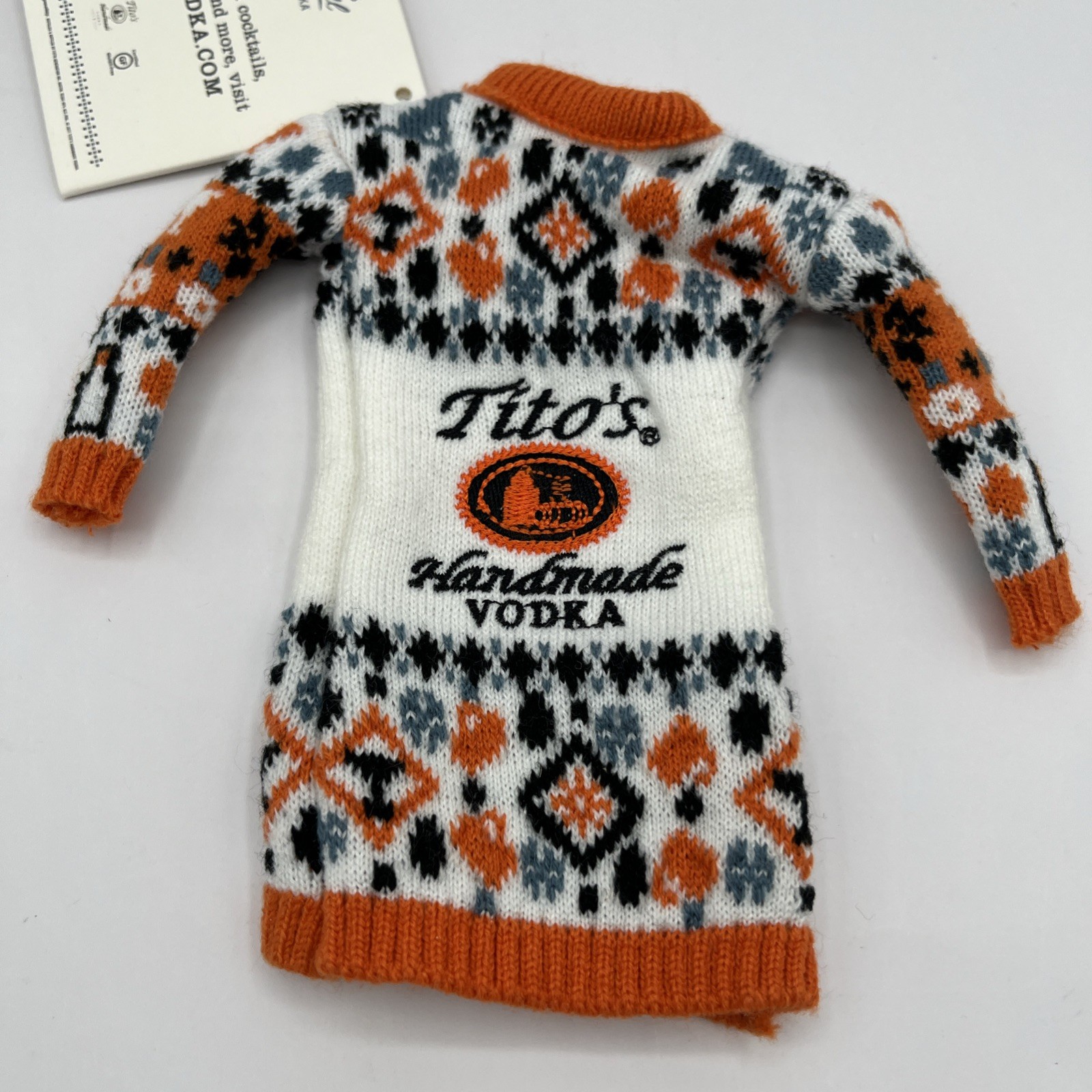 Titos Handmade Vodka Mini Ugly Sweater for Bottle  NWT