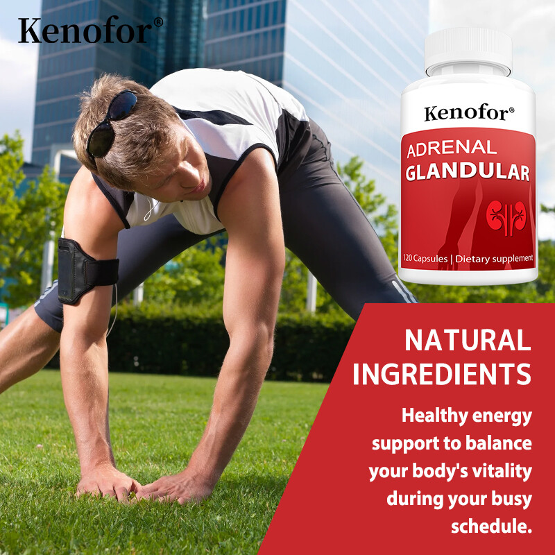 Adrenal Glandular Supplement Balances Emotional Health Improves Stress 120 Pills