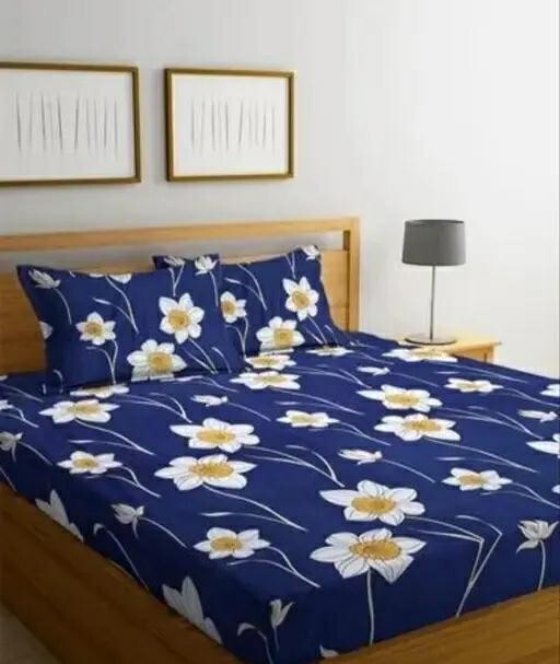 Cotton Bedsheet For Double Bed With Pillow Cover bedsheet code 2