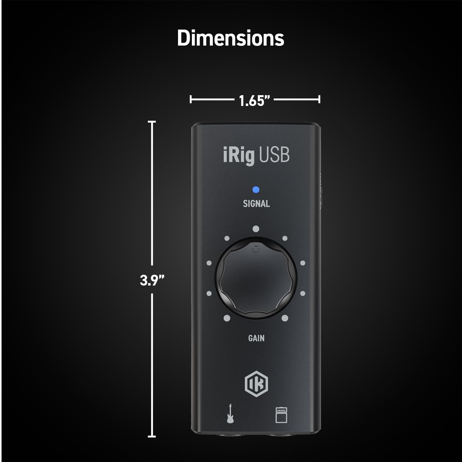 IK Multimedia iRig USB Guitar Audio Interface - 24-bit 48 kHz Music...