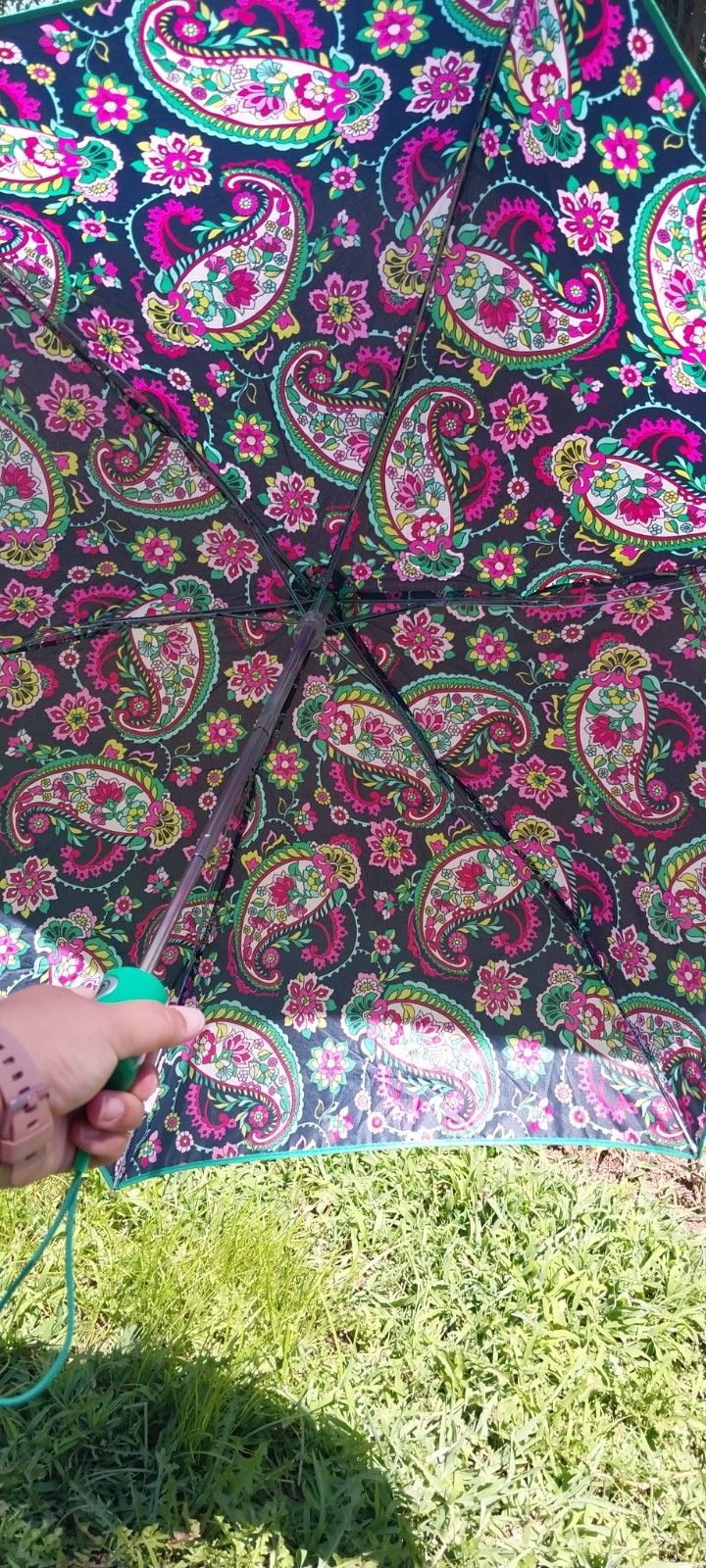Vera Bradley Petal Paisley Umbrella Automatic Open