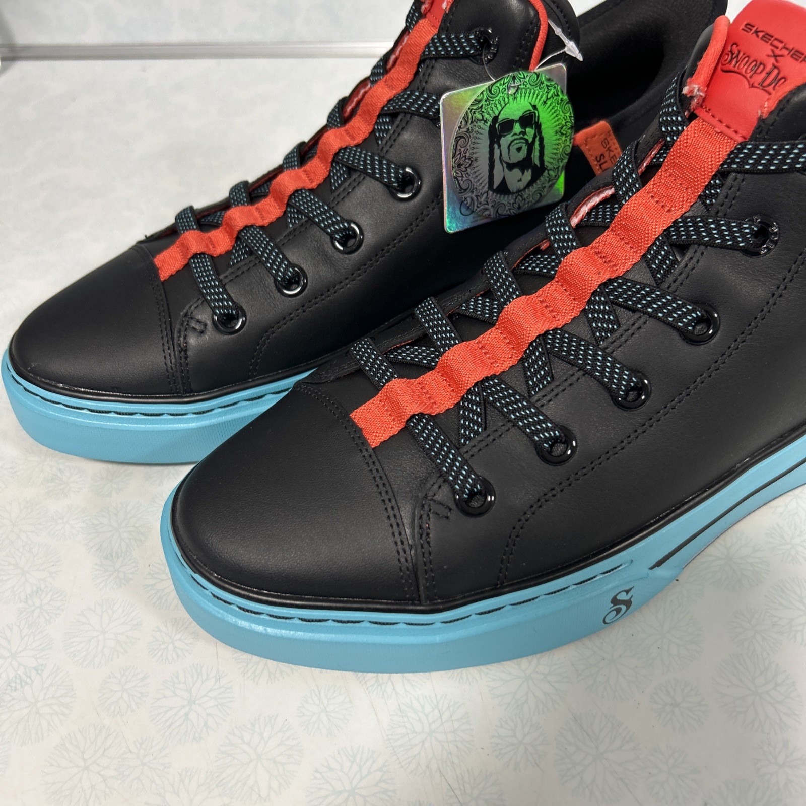 Snoop Dogg One-OG 251035 Men’s 12 Women 13.5 BNIB Black/Turquoise Free Shipping