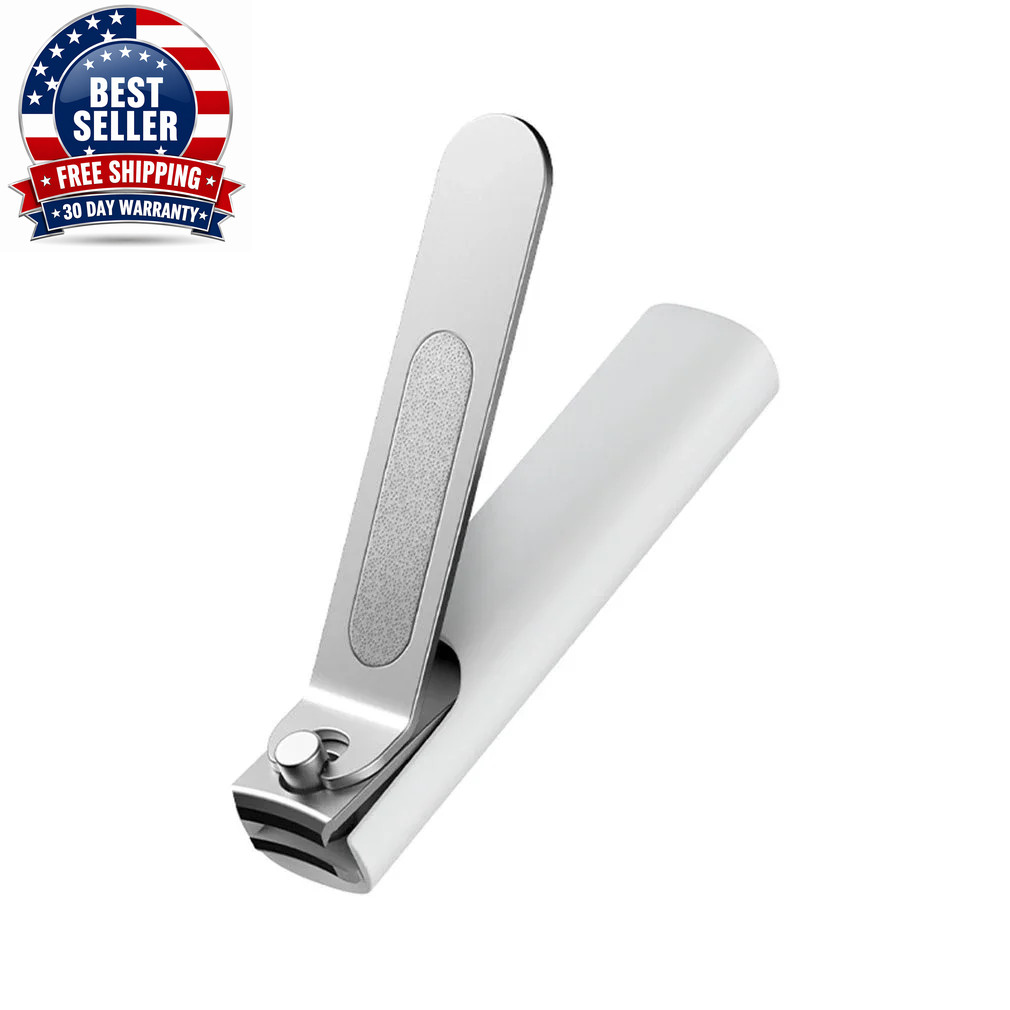 Xiaomi  Stainless Steel Nail Clippers with Anti-Splash Cover Trimmer Pedicure Ca