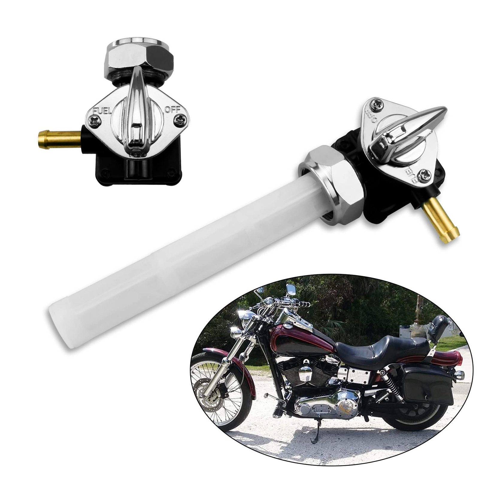 New Fuel Valve Petcock For Davidson Softail Dyna 1995-2001 61338-94D