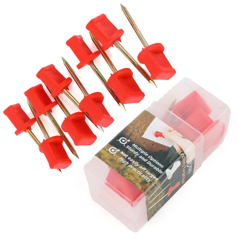 10X Metal Target Pin Durable Archery Nail Fastening Target Adult Outdoor Sports