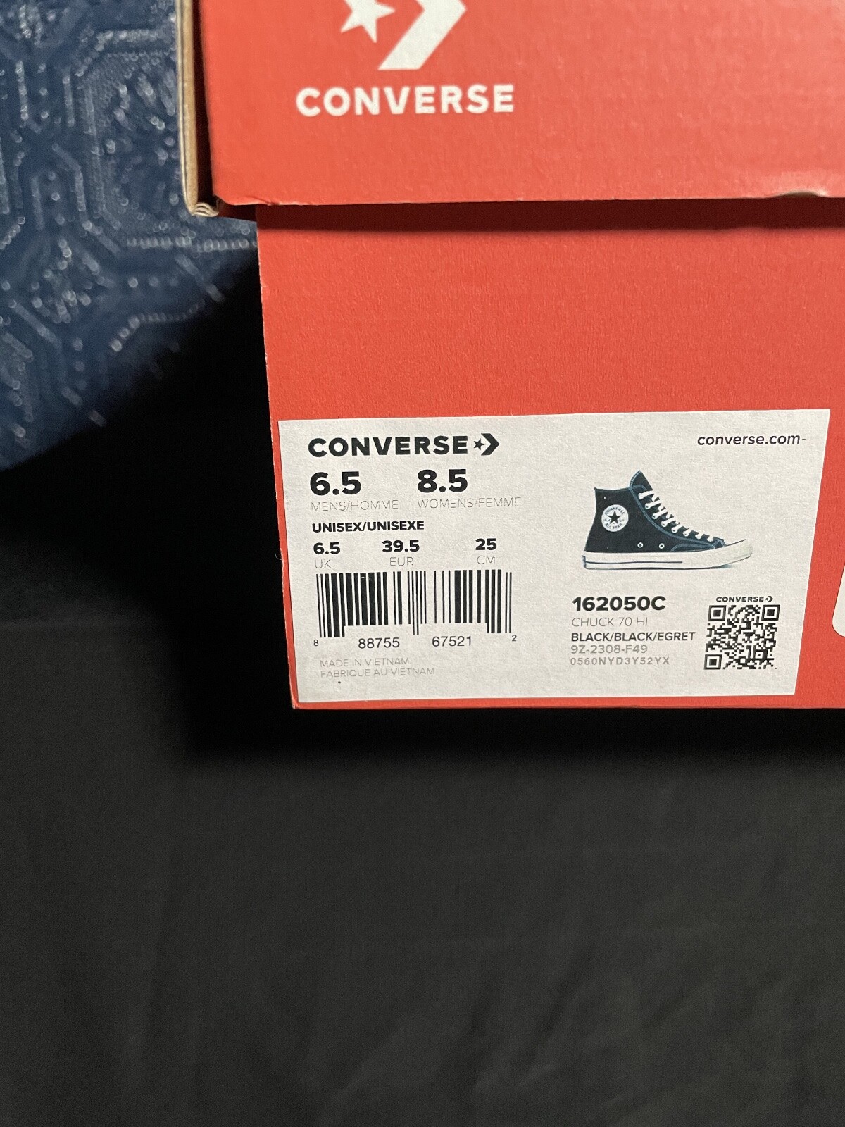 Converse Chuck 70 Vintage Canvas High Black Chinatown Market custom