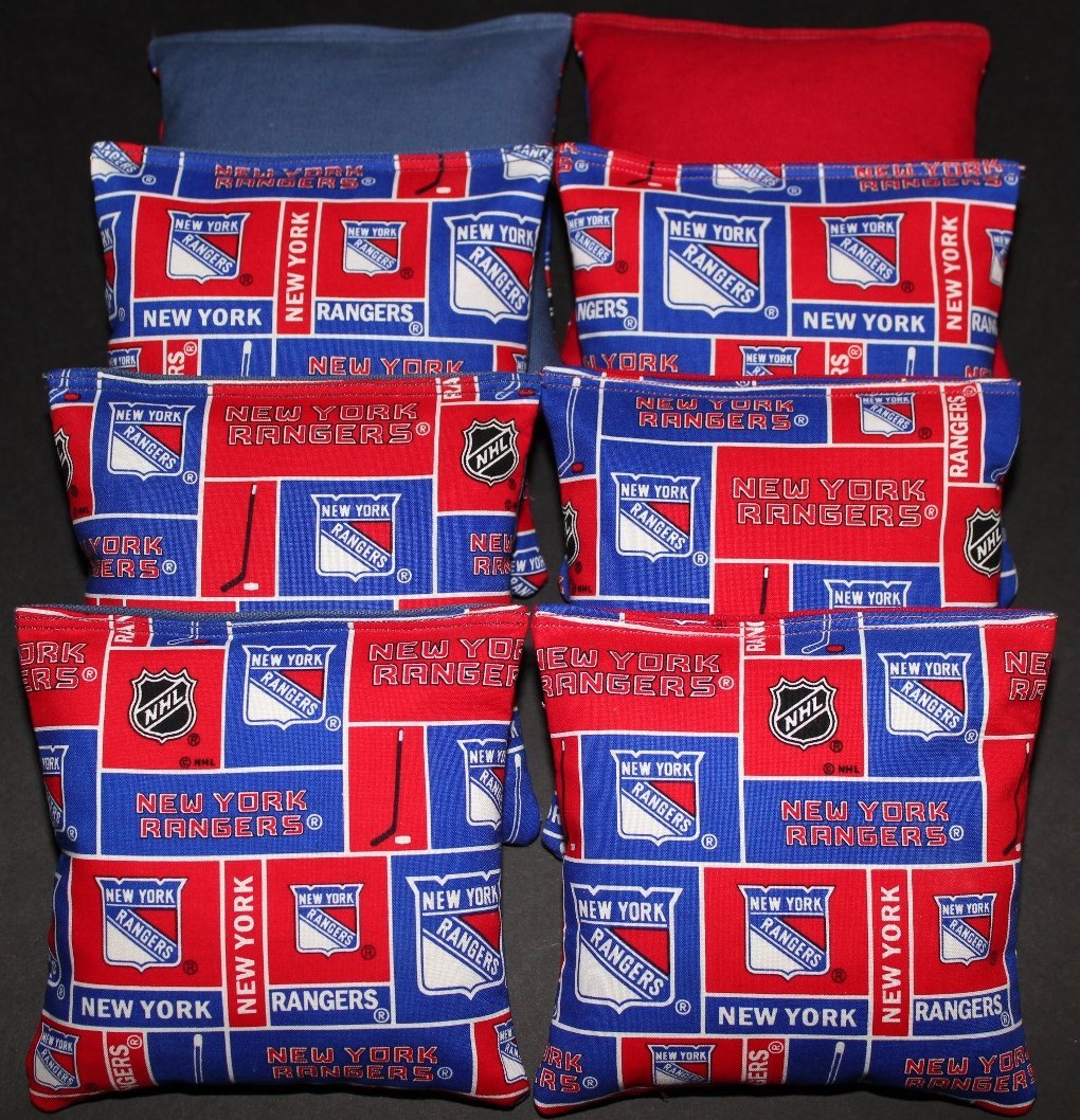 NEW YORK RANGERS Cornhole Bags ACA Regulation Corn Toss Bean Bags NHL Fans Gift