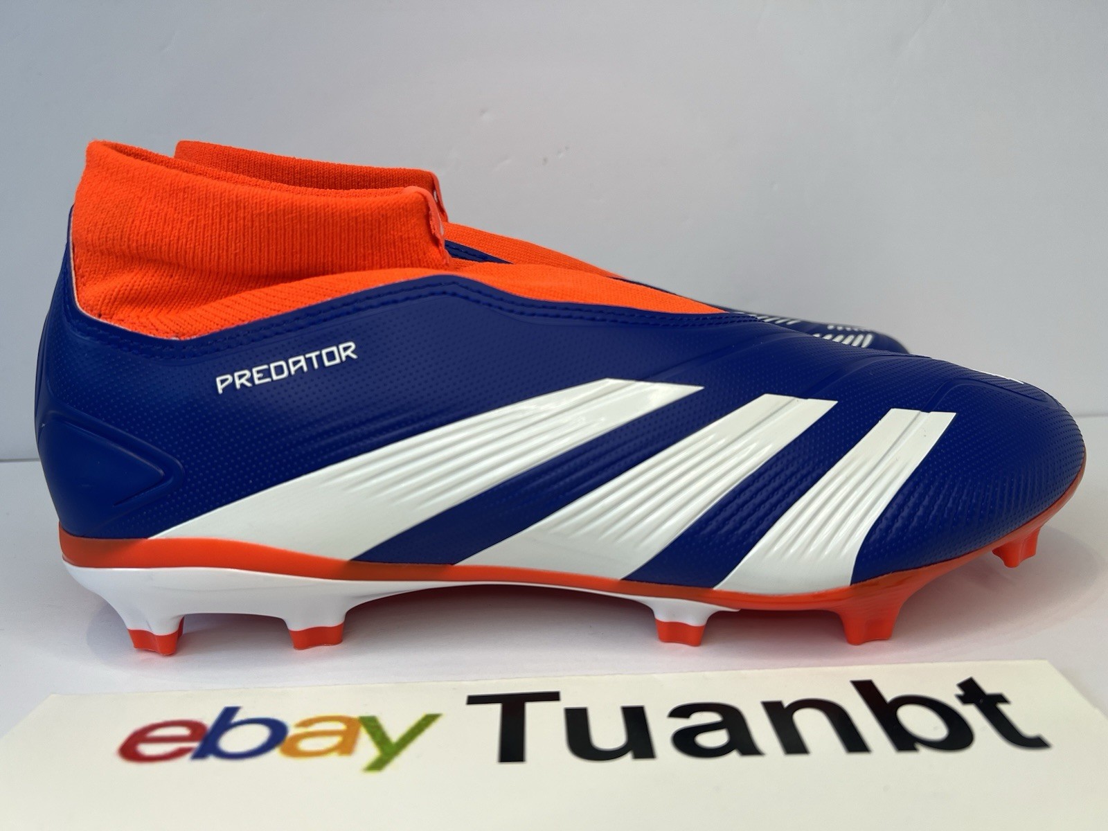 BRAND NEW Adidas Predator League LL FG Men's Soccer Cleats Blue/Orange IF6333