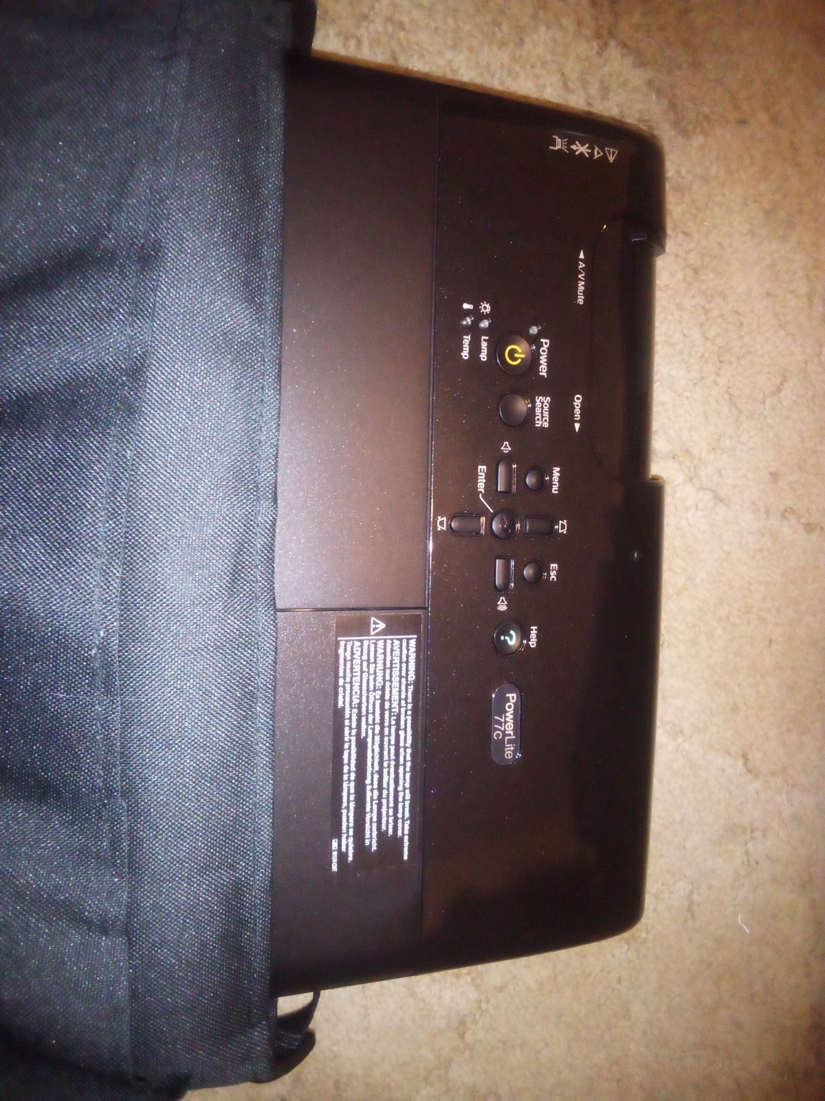 Epson EMP-X5 LCD Projector PowerLite 77c XGA W/ Remote, bag & cords VG CONDITION