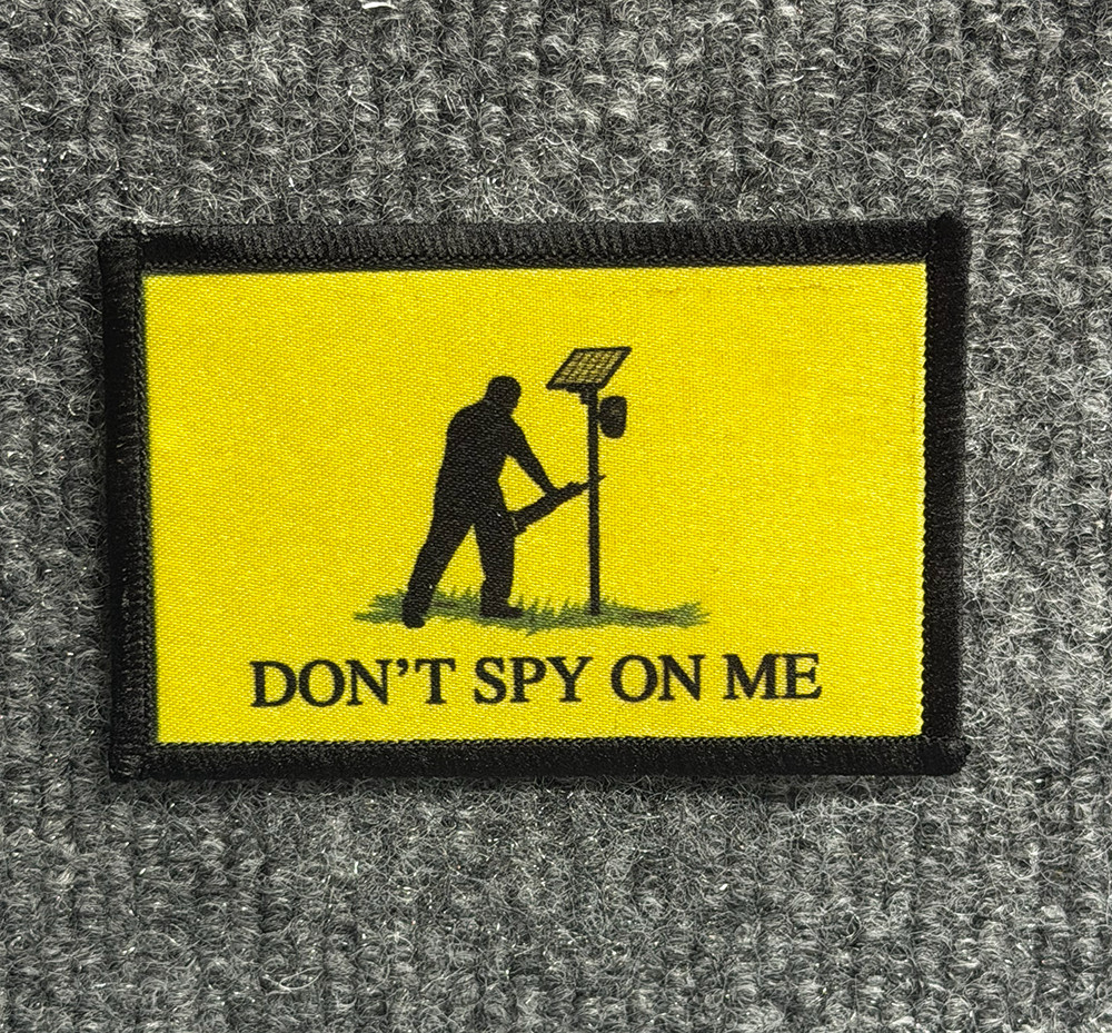 Anti-Flock Morale Patch "Don't Spy On Me" Surveillance Gadsden Flag Hook & Loop