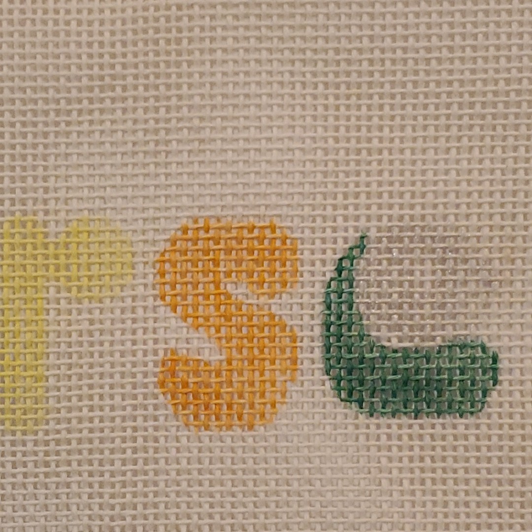 Nurse Needlepoint Canvas 18 ct 8x5 In STARTED Hand Painted