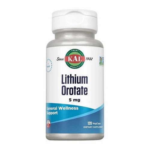 Kal, Lithium Orotate, 5 Mg, 120 Veg Caps