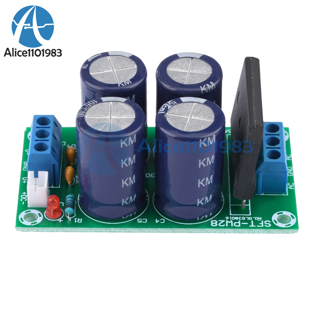 Dual Power Filter Power Amplifier Board Rectifier 25A Flat Bridge Unregulated