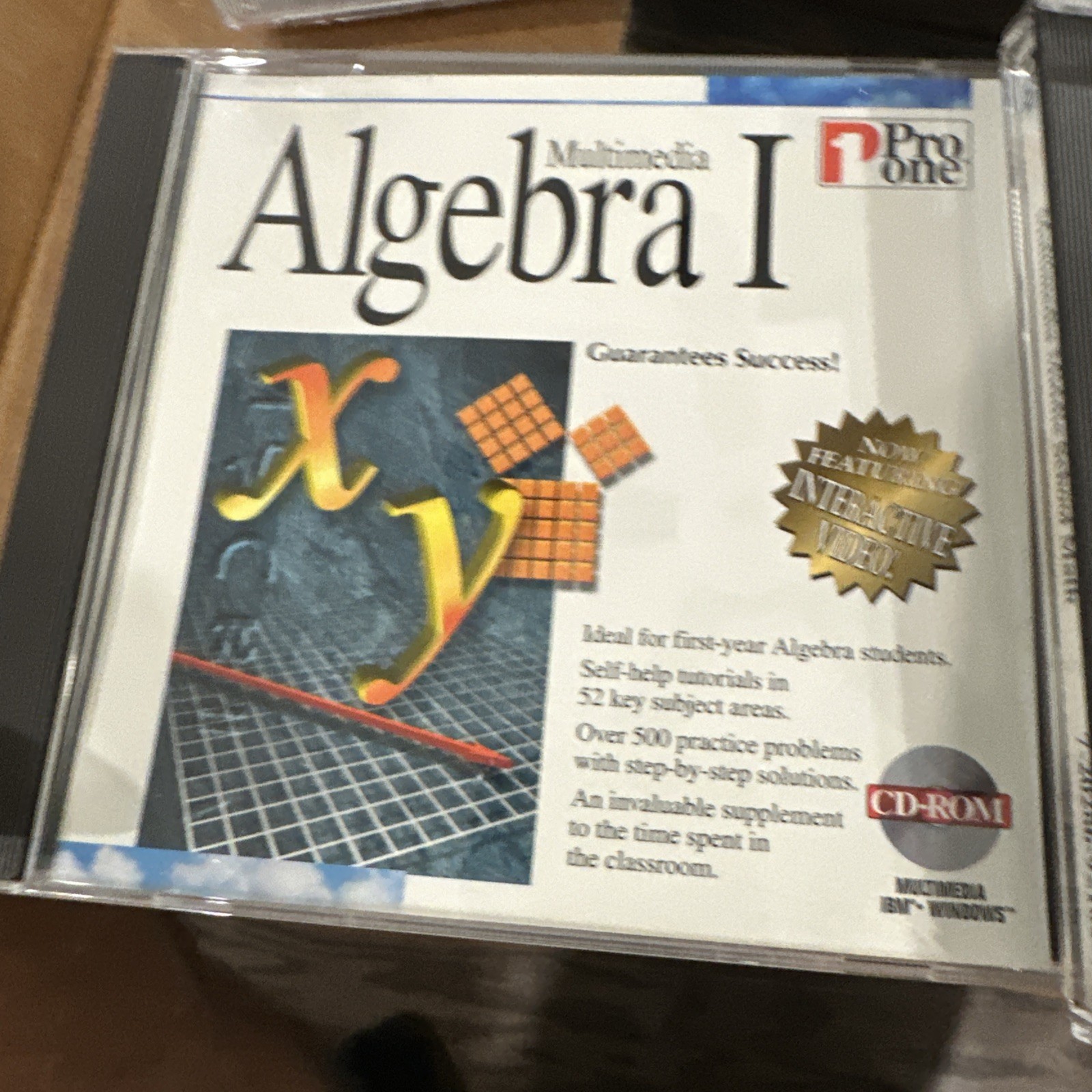 Pro One Pre-Algebra Algebra I II Geometry Trigometry CD-ROM 6 Disc Set