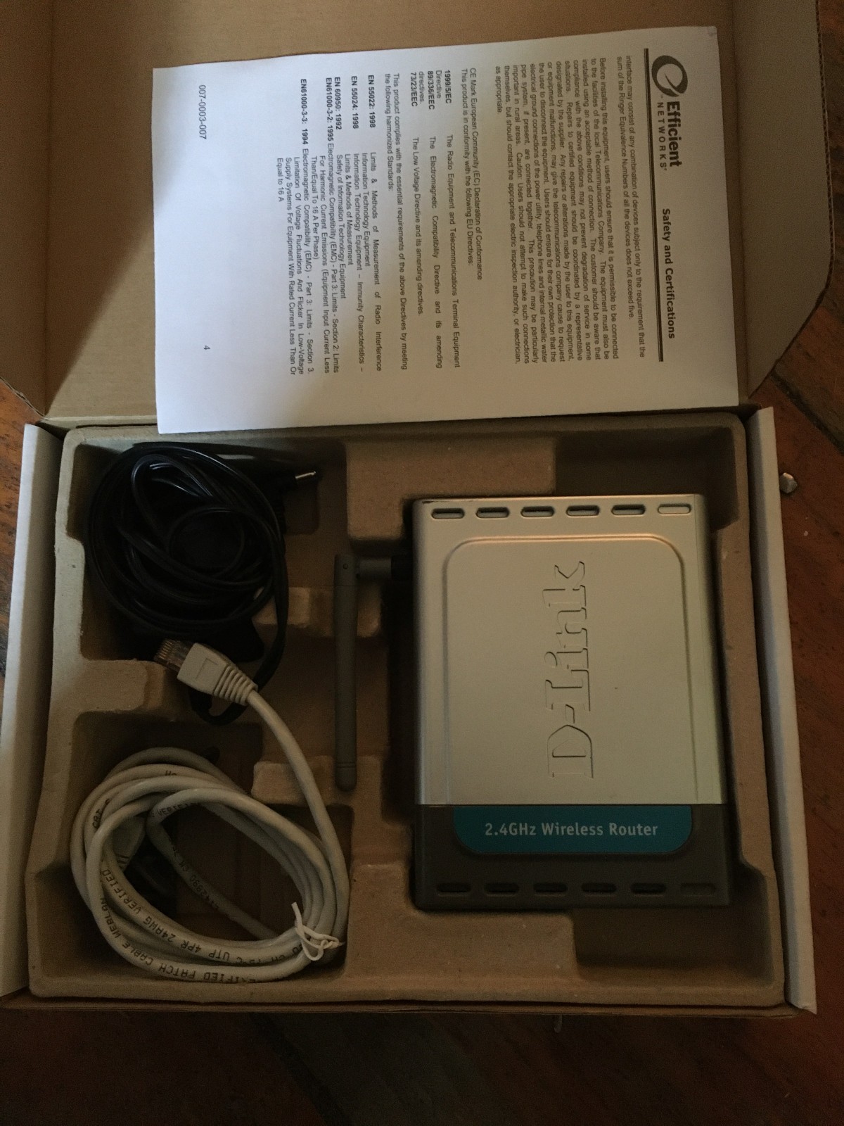 D-Link DI-514 11 Mbps 4-Port 10/100 Wireless Router NEW OPEN BOX
