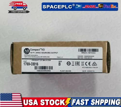 1 PC New Factory Sealed AB 1769-OB16 SER B Output Module Compact I/O 16 Pt 24VDC