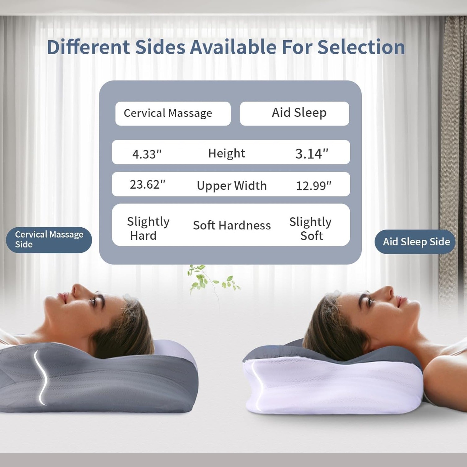 Cloud Contour Memory Foam Pillow,Ergonomic Design for Reducing Snoring