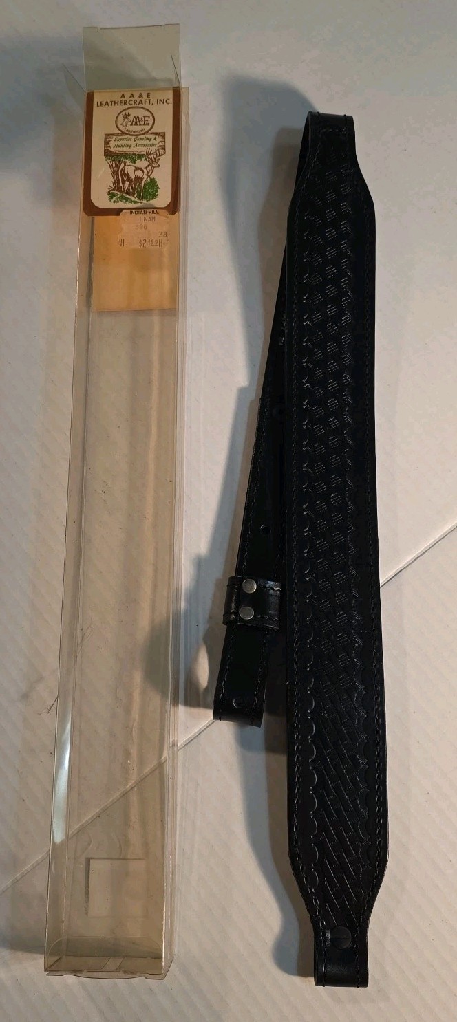 Vintage AA&E Leathercraft Leather Gun Sling 2055