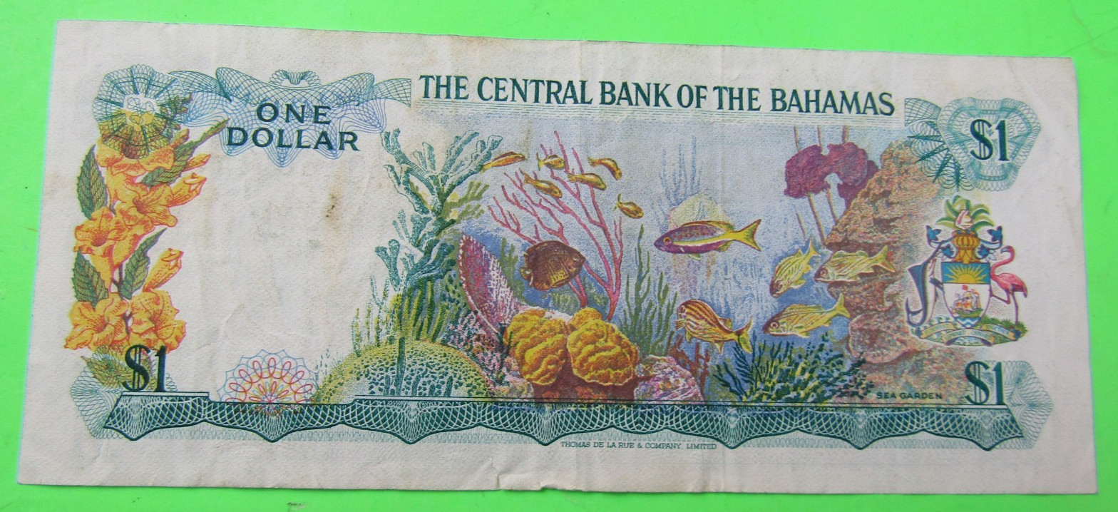 BAHAMAS, $1, QEII, P#35b, L. 1974
