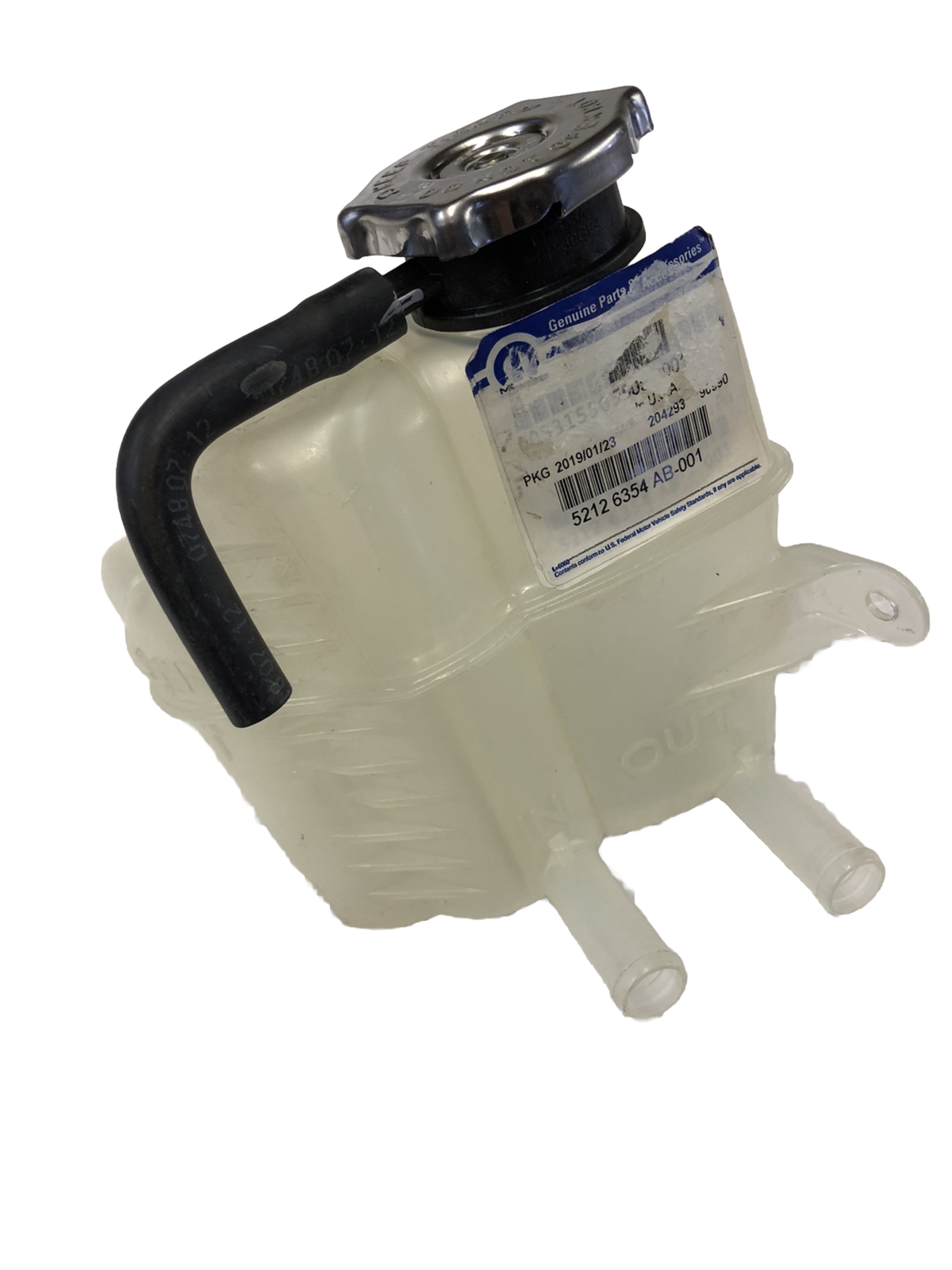 2013-2021 CHRYSLER PACIFICA FIAT 500 COOLANT RESERVOIR TANK MOPAR 52126354AB NEW