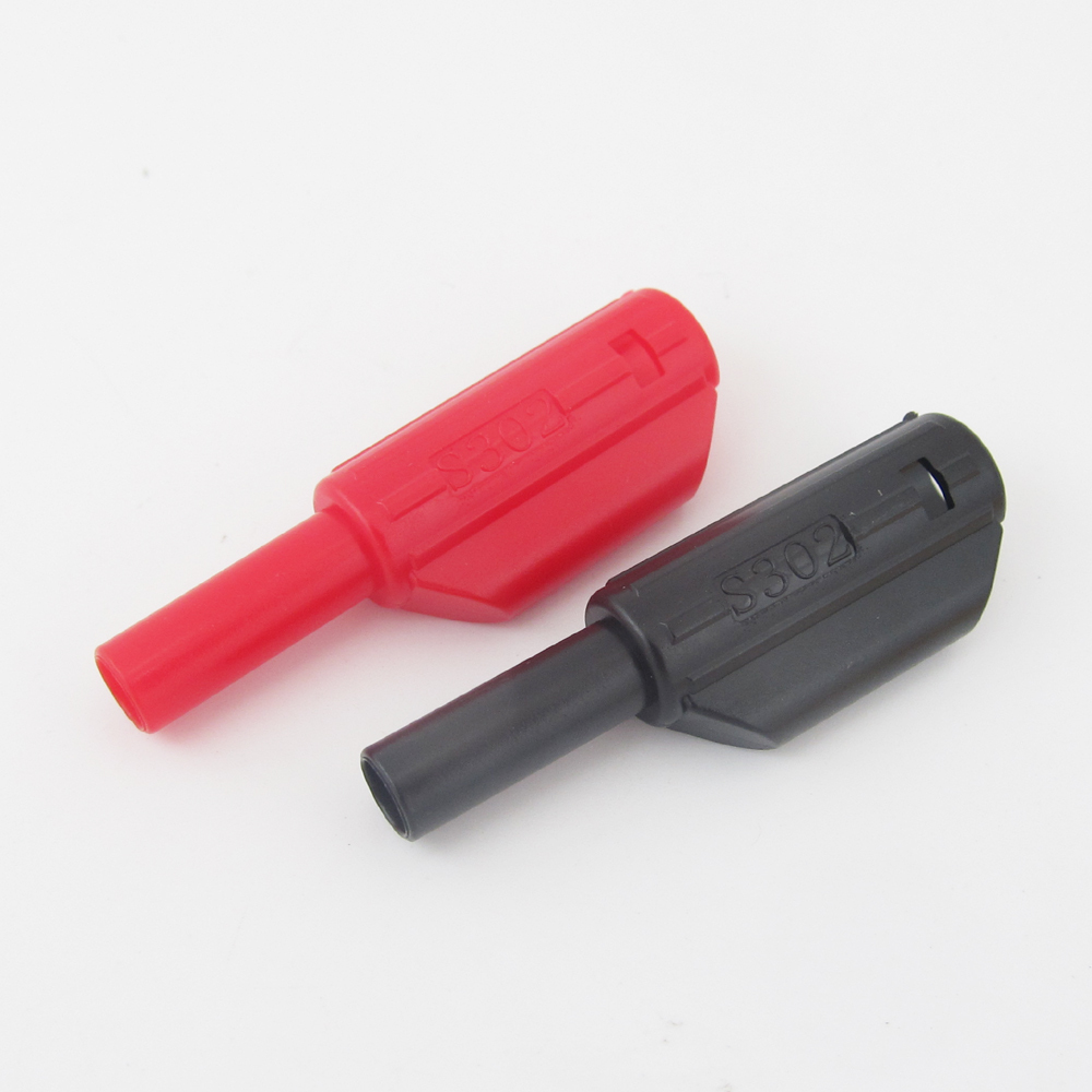 20pcs 3.5mm Banana Plug Hard Plastic Insulated Stackable Safety protection R+B