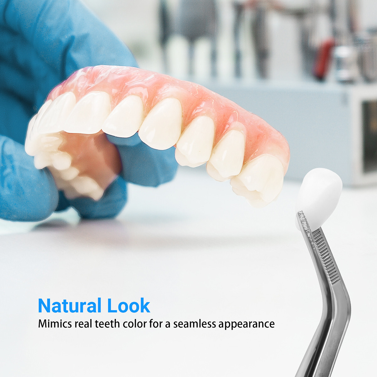 50Pcs Dental Temporary Teeth Veneers Whitening Porcelain Resin Anterior Tooth