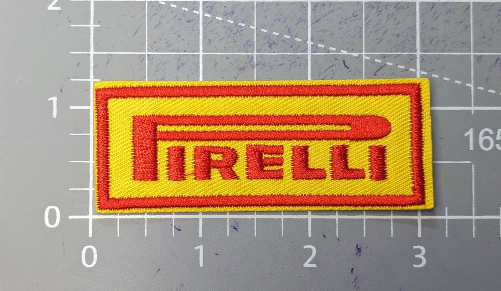 Pirelli Tires Tyres Patch Tires Automotive Embroidered Iron On Patch 1.25x3"