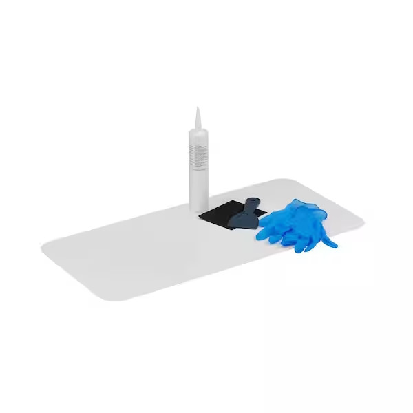 Bathtub Floor Repair Inlay Kit Fiberglass Thermoplastic 14.5 in. W x 32 in. L