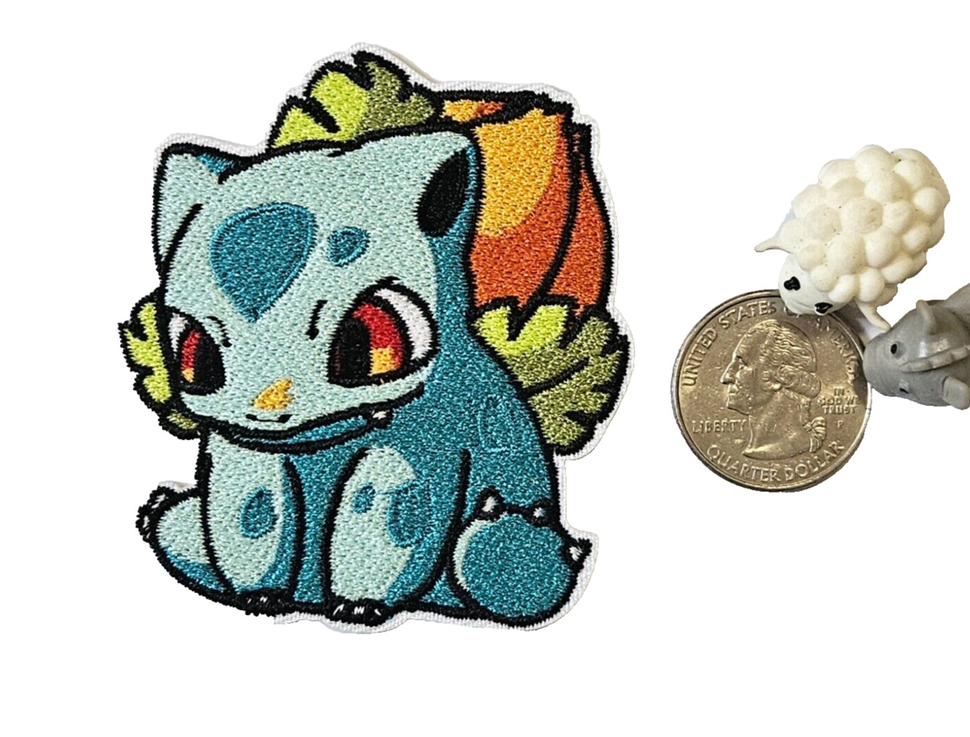 POKEMON BULBASAUR CHARACTER EMBROIDERED IRON ON SEW ON PATCH FS