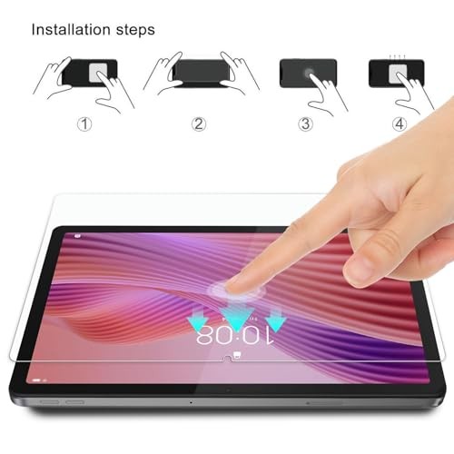 2 Pack Screen Protector Compatible with Lenovo Tab 2025 10.1", 9H Hardness