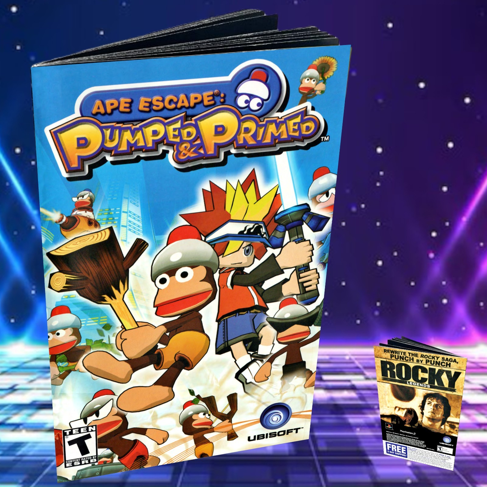 Replacement Manual for - Ape Escape Pumped & Primed - PS2 Instruction Booklet