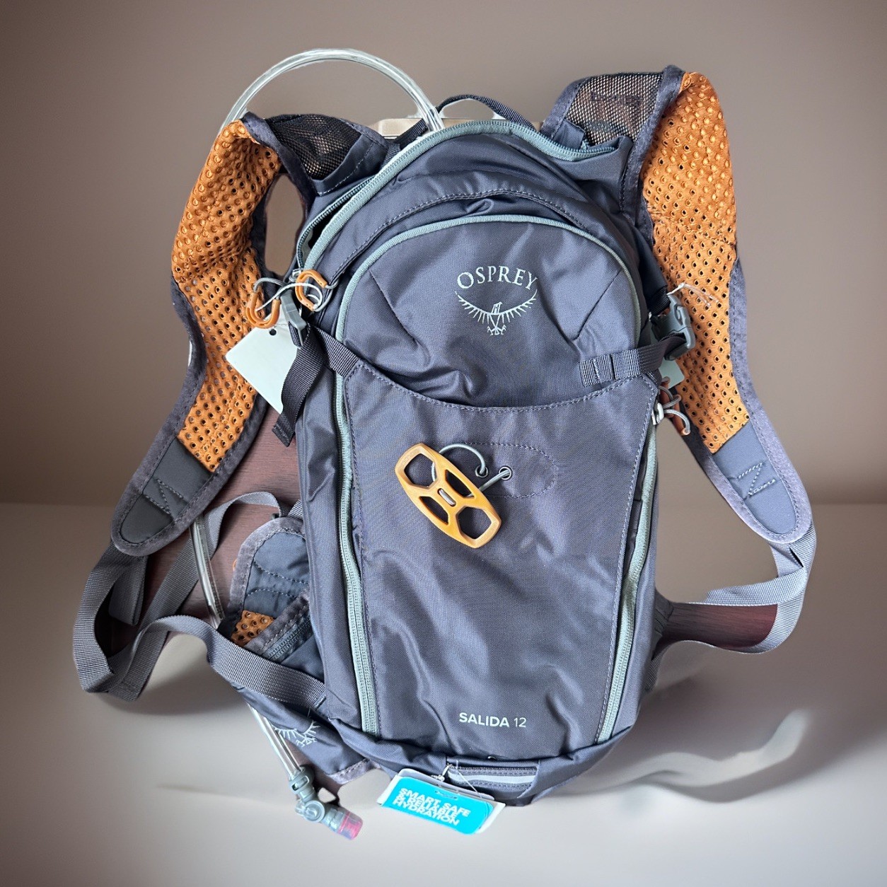 NWT Osprey Salida 12L Women's Biking Backpack with Hydraulics Reservoir Grey