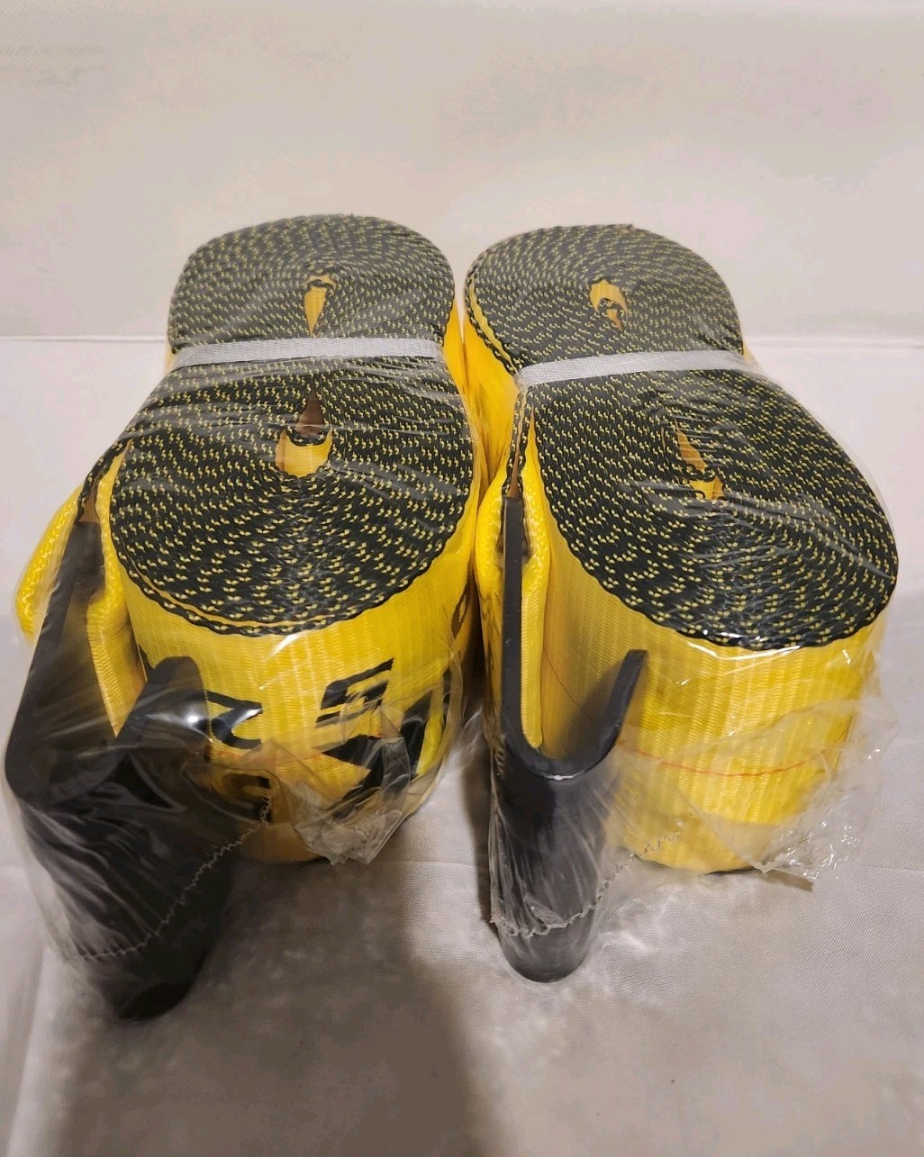 2 Pack Flatbed Truck Tie Down 4" x 30' Winch Strap with Flat Hook WLL 5400 LBS