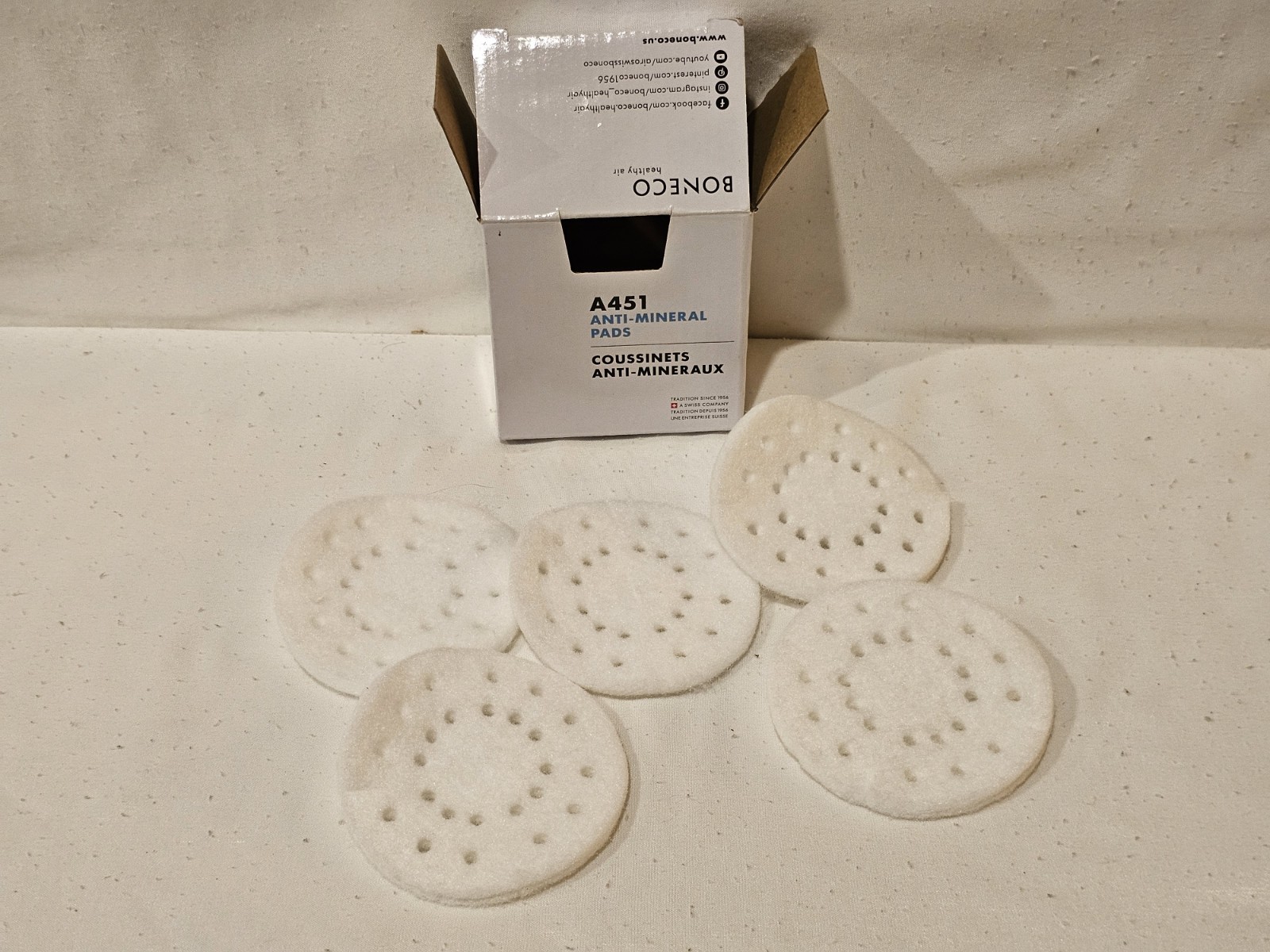 Boneco A451 Anti-mineral 5 Pads - OEM - Missing One Pad From Box