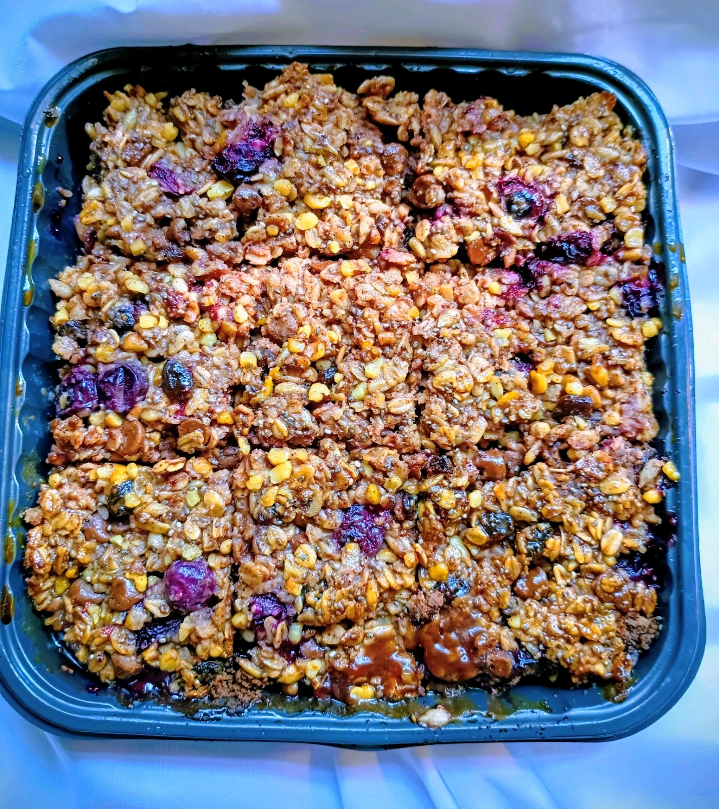 Why Weight  Blueberry Chocolate in Tray with Lid 9 bars Made to Order USA